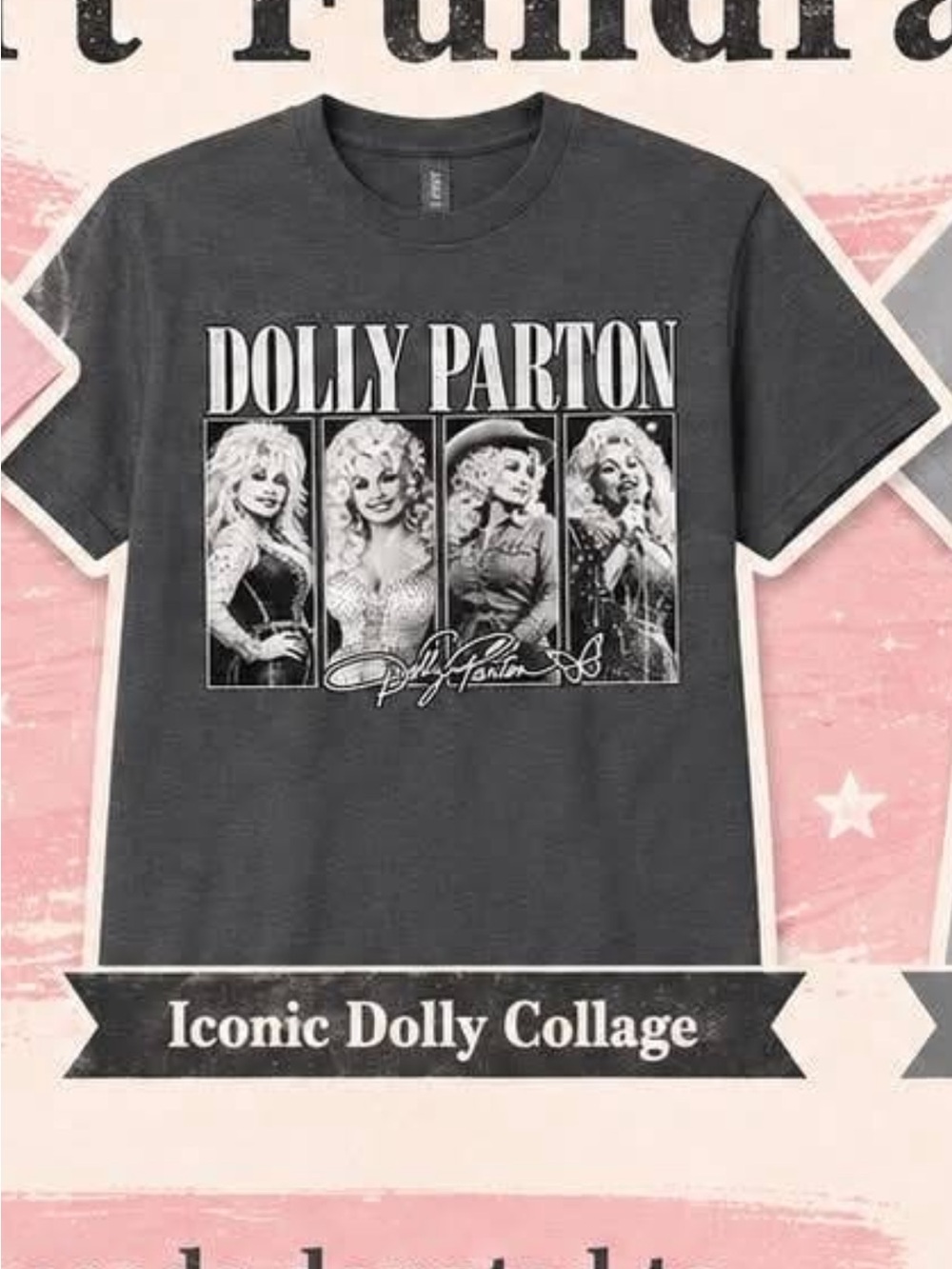 Women's Charcoal Iconic Collage T-Shirt